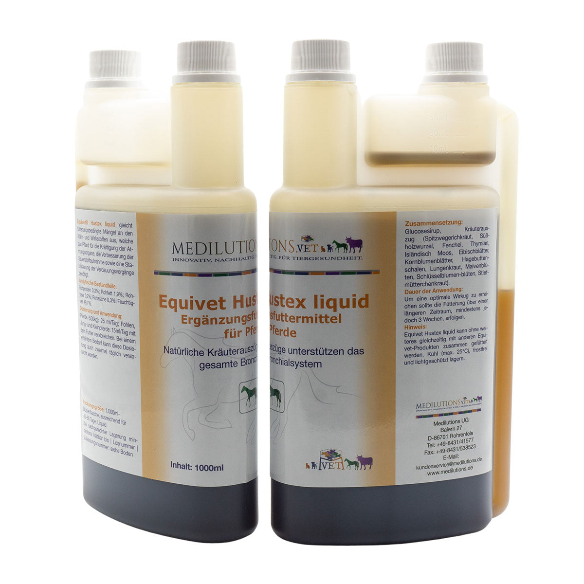 Equivet® Hustex Liquid - Für die Atemwege 1000ml